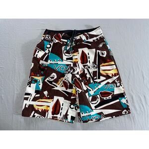 Volcom Slightly Removed Modular Technology Board Shorts. Lips. Men's 29, EUC!!